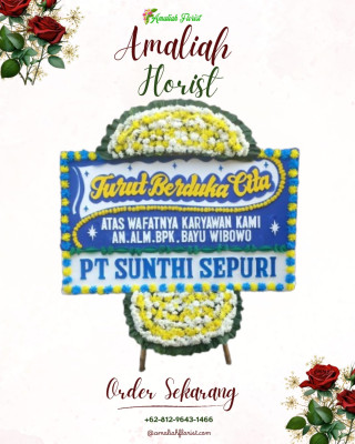 Papan Bunga Duka di Gumelar